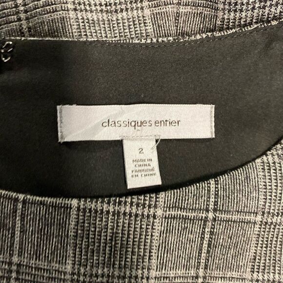 #152 CLAASIQUES ENTIER lightweight plaid career dress - Picture 5 of 8